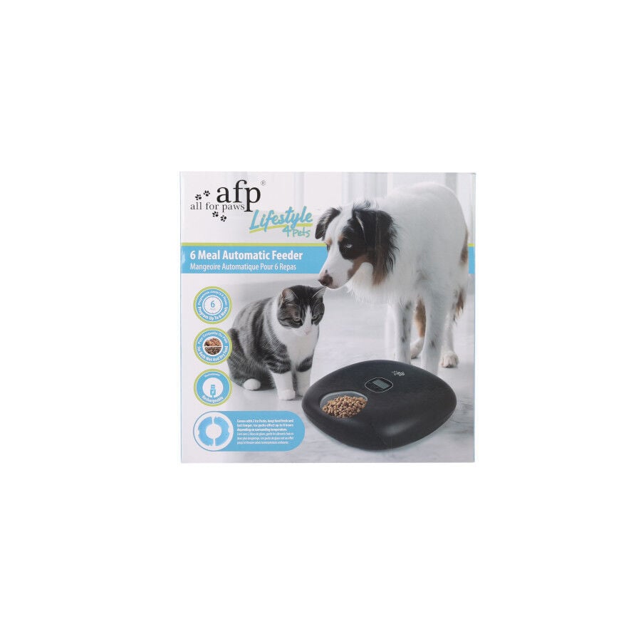 All For Paws Lifestyle Comedero Autom&aacute;tico Negro para perros y gatos, , large Imagen numero 5