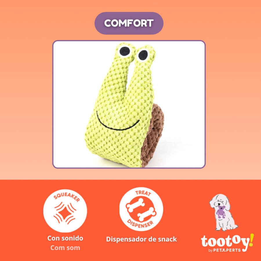 Tootoy! Caracol de Peluche Extensible con Sonido para perros, , large Imagen numero 3