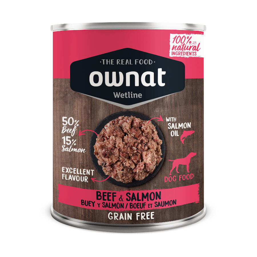 Ownat Wetline Buey y Salm&oacute;n lata para perros