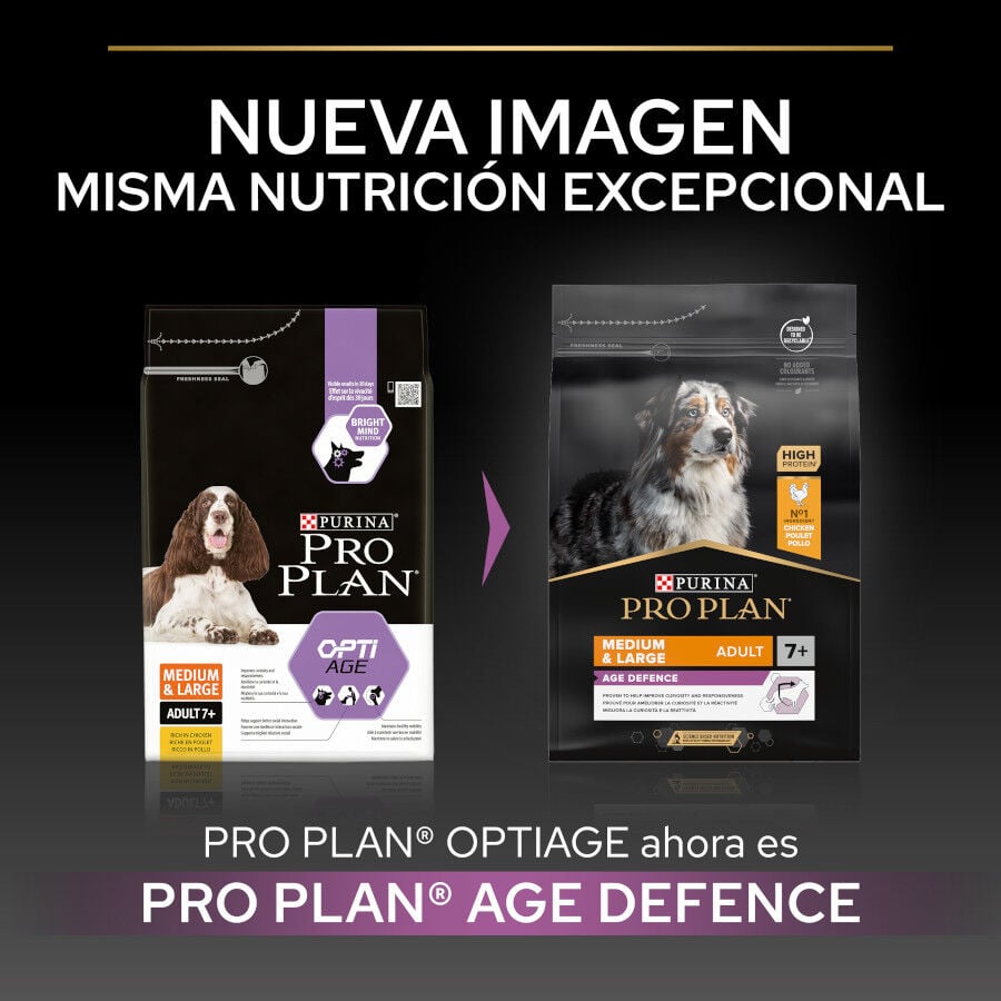 14 kg Pro Plan Adult Medium y Large Pollo pienso para perros S&eacute;nior +7, , large Imagen numero 2