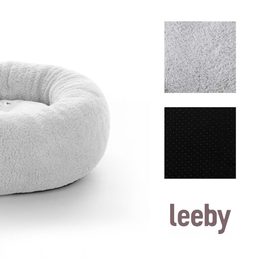 Leeby cama de pelo gris con ovejitas desenfundable para cachorros, , large indicador imagen numero 5