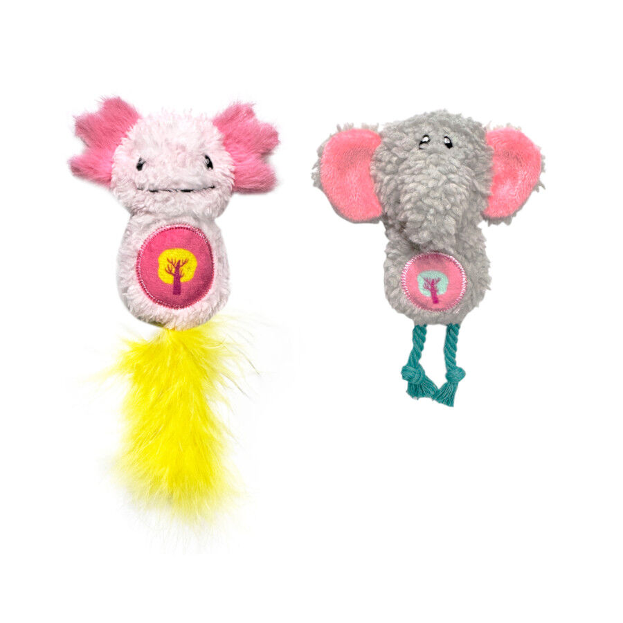 Tootoy! Peluches con Catnip Elefante & Ajolote para gatitos, , large indicador imagen numero 2