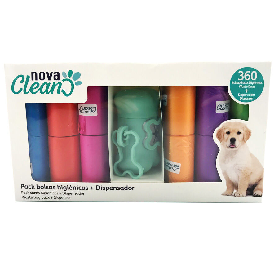 Pack Bolsas higi&eacute;nicas Nova Clean + Dispensador 24 rollos indicador imagen numero 2