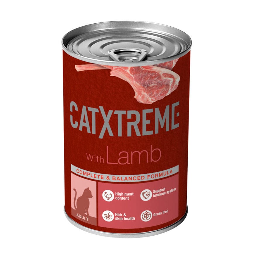 400 g Catxtreme Cordero en pat&eacute; lata para gatos, , large indicador imagen numero 1