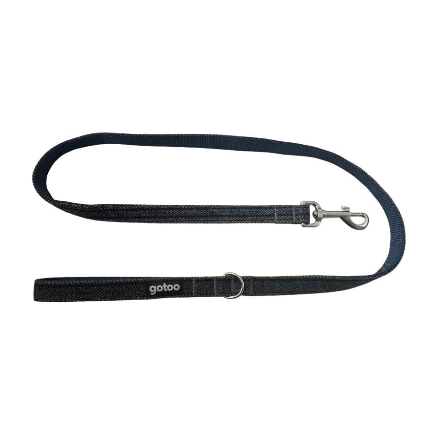 Gotoo Correa Tweed azul para perros, , large Imagen numero 1