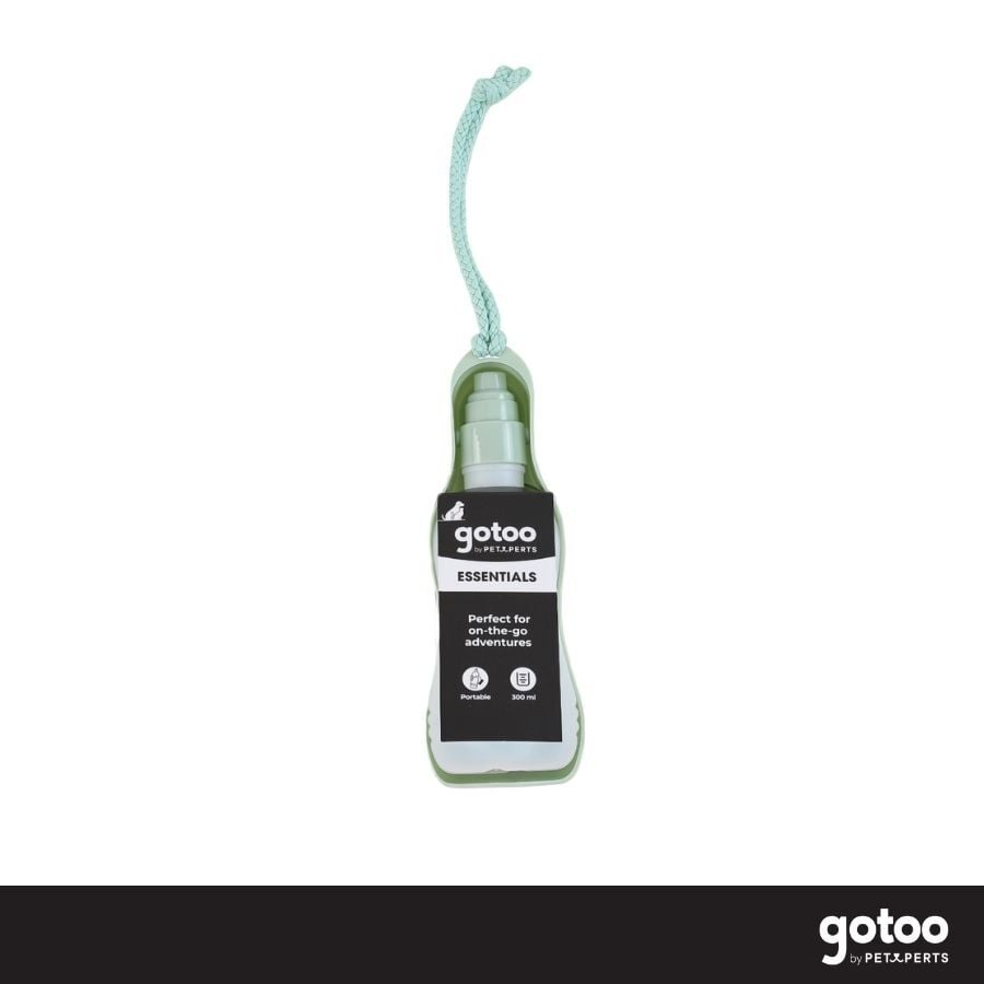 Gotoo Botella Bebedero Port&aacute;til de Pl&aacute;stico Verde para perros y gatos, , large indicador imagen numero 6