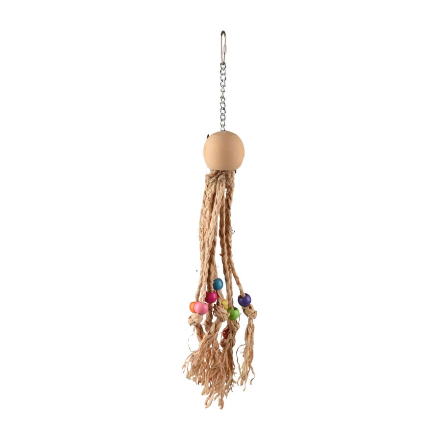 Flamingo Duma Pulpo Marr&oacute;n juguete para periquitos