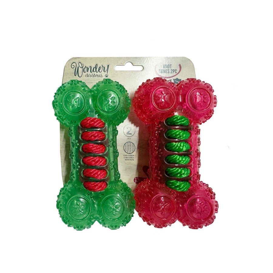 Wonder Christmas Juguete Huesos Navide&ntilde;os para perros, , large Imagen numero 6