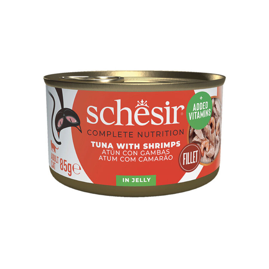 Schesir Adult At&uacute;n y Gambas lata para gatos