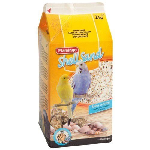 Flamingo Arena de conchas An&iacute;s para p&aacute;jaros