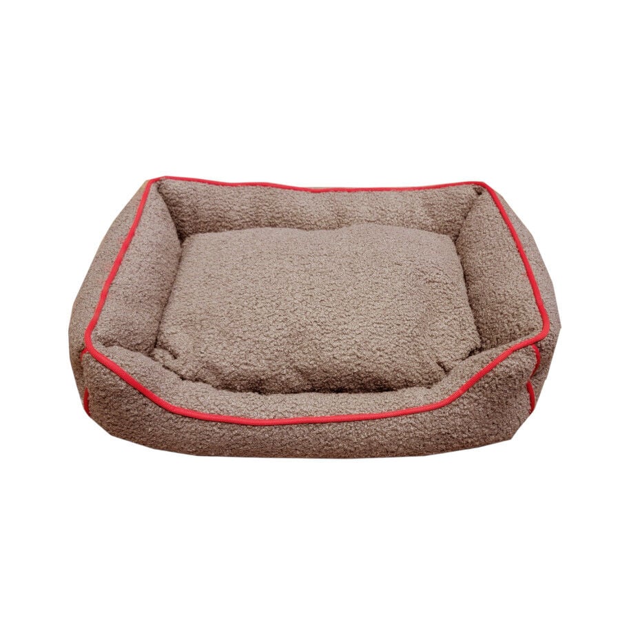Wonder Christmas Cama Navide&ntilde;a Marr&oacute;n y Roja para perros, , large Imagen numero 2