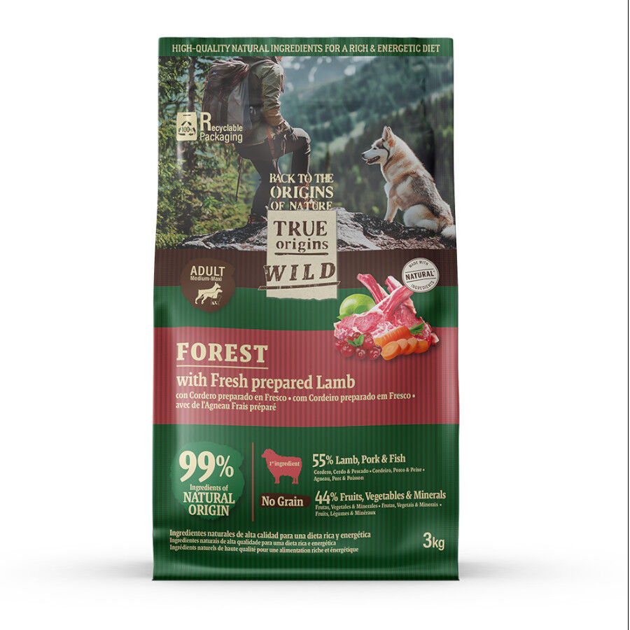 True Origins Wild Forest Cordero Pienso para perros, , large indicador imagen numero 1