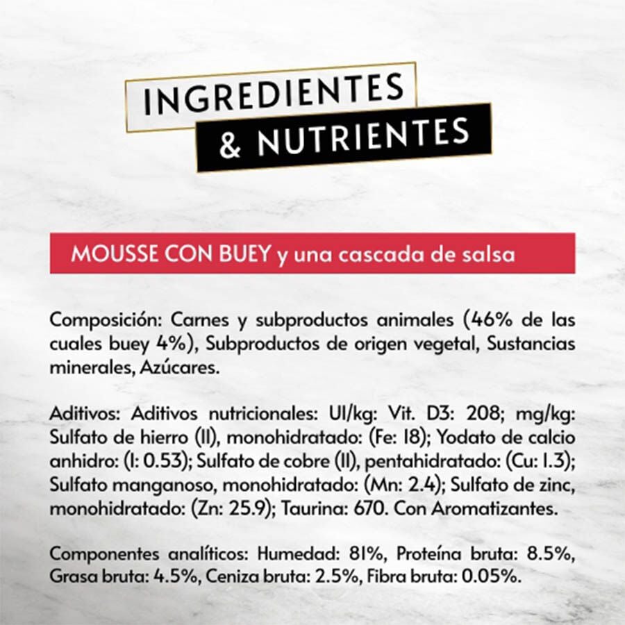 4 tarrinas x 57 g Gourmet Revelations Buey mousse tarrina para gatos, , large Imagen numero 6
