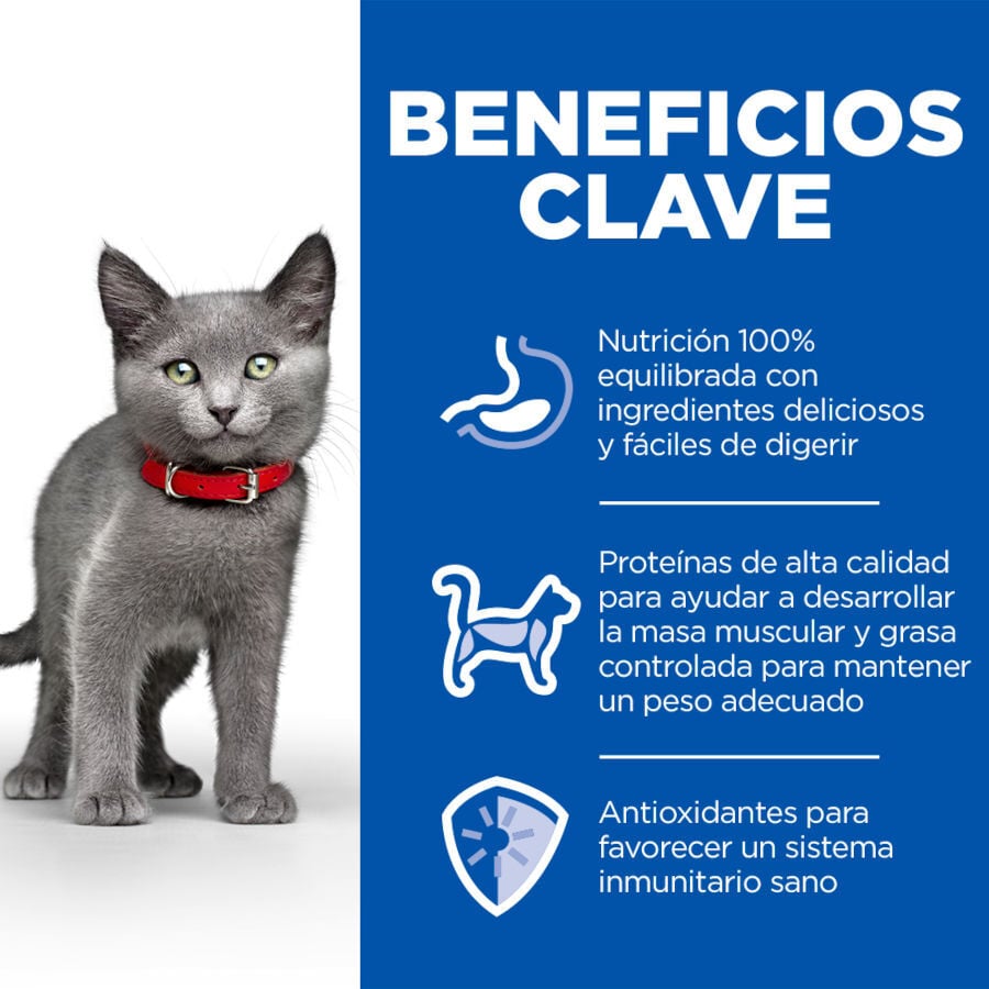 12 sobres x 85 g Hill's Science Plan Feline Sterilised Kitten Pollo en Salsa sobre para gatos, , large Imagen numero 4