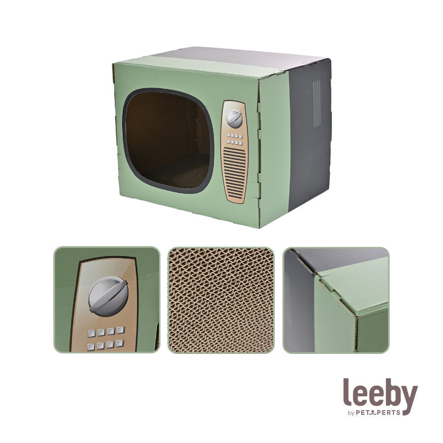 Leeby Tommy TV cama nido rascador de cart&oacute;n para gatos, , large Imagen numero 6