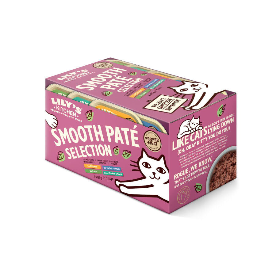 8 tarrinas x 85 g Lily's Kitchen Feline Smooth Selection pat&eacute; tarrinas , , large Imagen numero 2