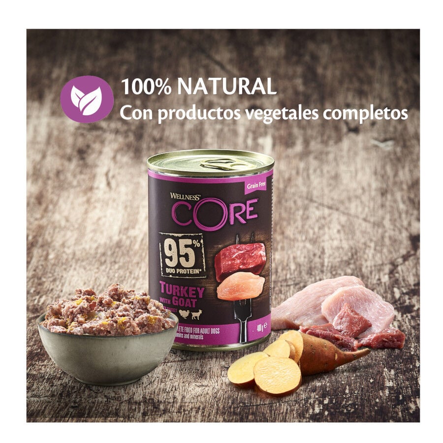 400 g Wellness Core Pavo y Cabra Lata para perros, , large Imagen numero 2