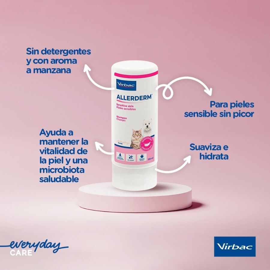 Virbac Allerderm Champ&uacute; Piel Sensible para perros y gatos, , large indicador imagen numero 7