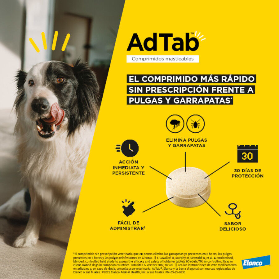 AdTab Comprimidos Masticables Antiparasitarios para perros, , large indicador imagen numero 3