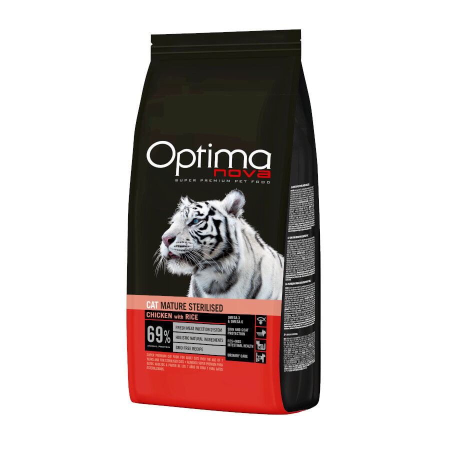 6 kg Optima Nova Mature Pollo y Arroz para gatos, , large Imagen numero 1