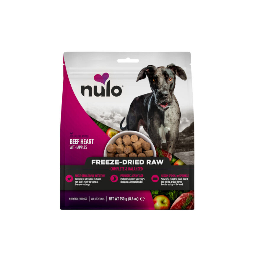 250 g Nulo Toppers Liofilizado Coraz&oacute;n de Ternera con Manzana alimento liofilizado para perros, , large Imagen numero 1