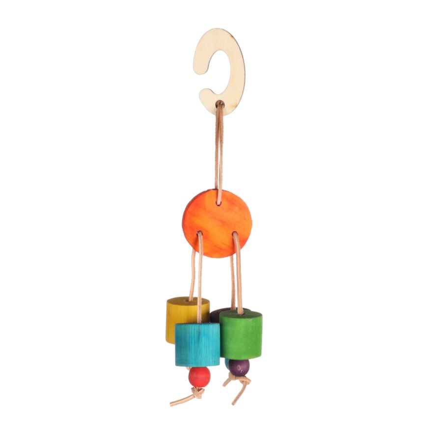 Flamingo Yalu Mezcla Juguete Colgante para roedores, , large indicador imagen numero 1