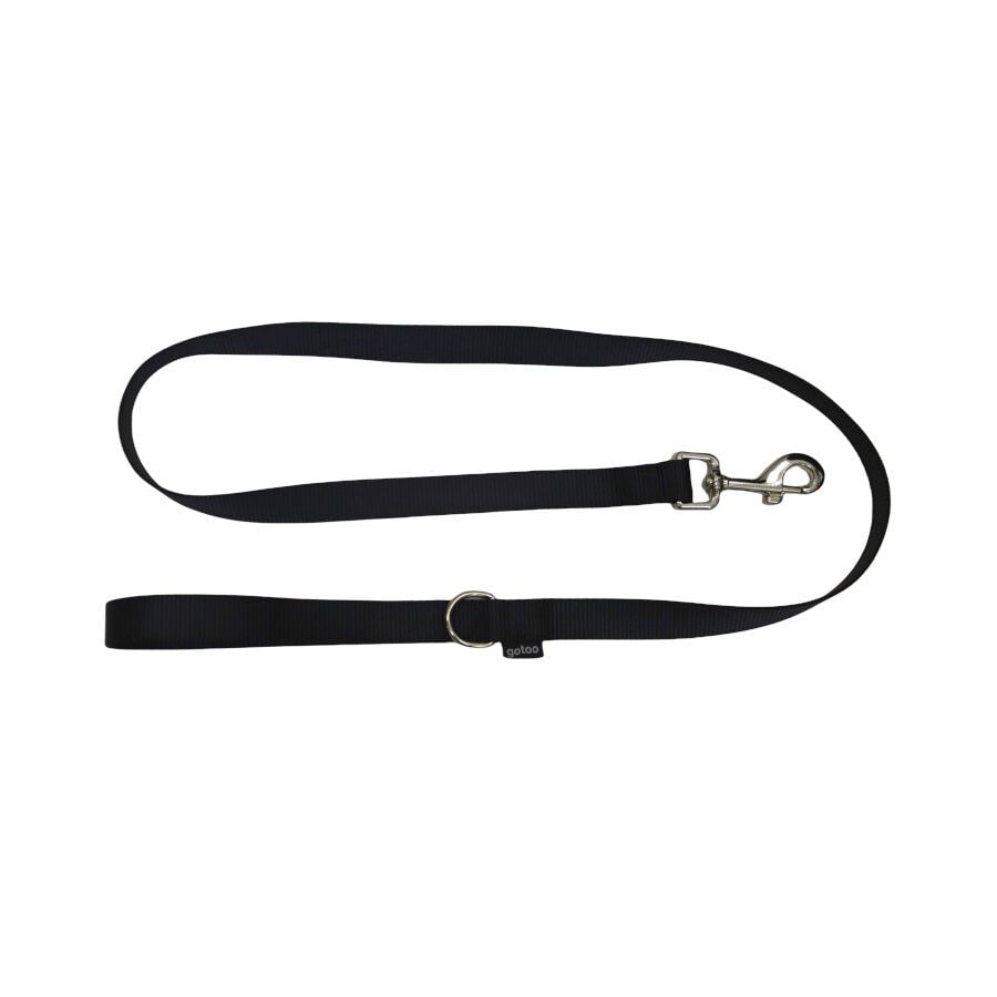 Gotoo Correa de nylon negra para perros, , large indicador imagen numero 1