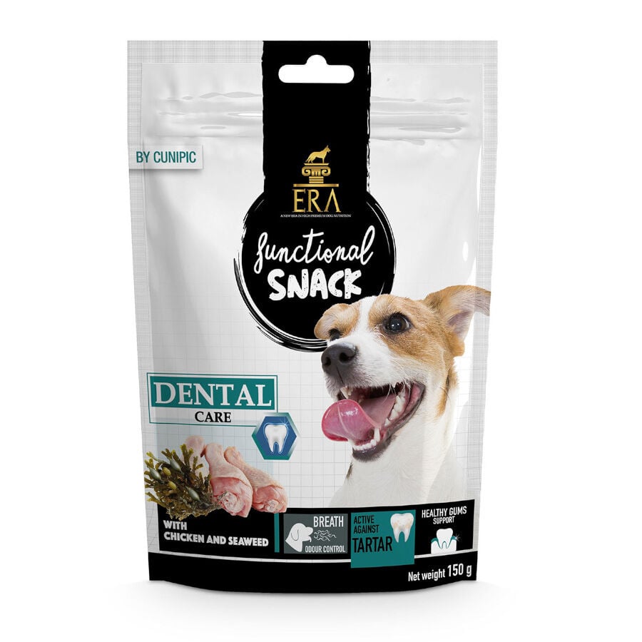 150 g ERA Functional Snacks Dentales Pollo y Algas para perros, , large Imagen numero 1
