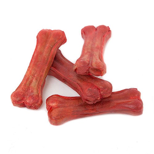 Nayeco Hueso prensado para perros de cuero bacon Imagen numero 1