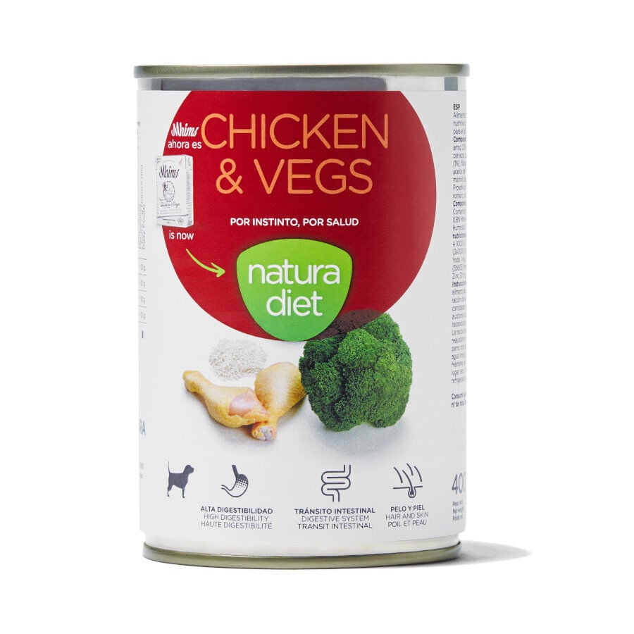 Natura Diet Pollo y Verduras latas para perros
