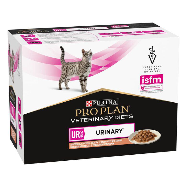 10 sobres x 85 g Pro Plan Veterinary Diets Feline UR Salm&oacute;n  x 85 g, , large Imagen numero 1