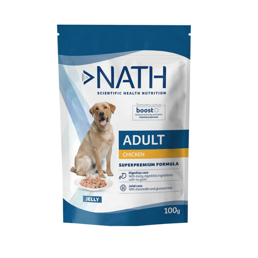 100 g Nath Adult Pollo en Gelatina sobre para perros, , large Imagen numero 1