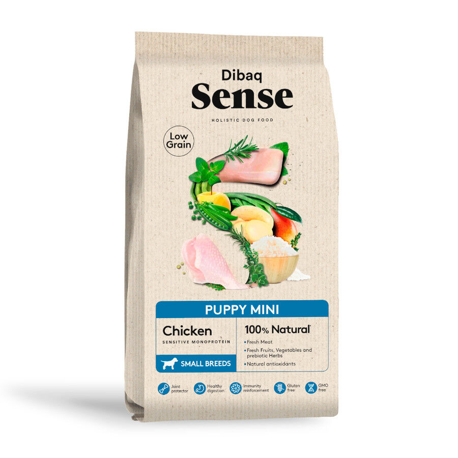 2 kg Dibaq Sense Low Grain Puppy Mini Pollo Pienso para perros, , large indicador imagen numero 1