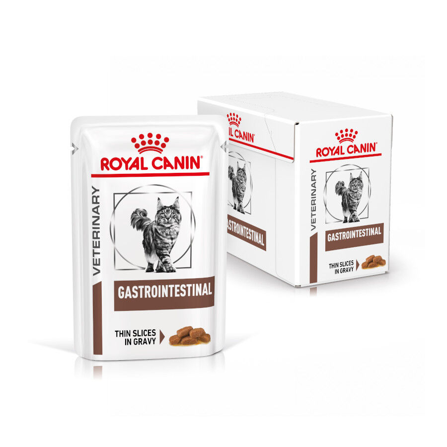 12 sobres x 85 g Royal Canin Veterinary Gastrointestinal sobre en salsa para gatos, , large indicador imagen numero 2