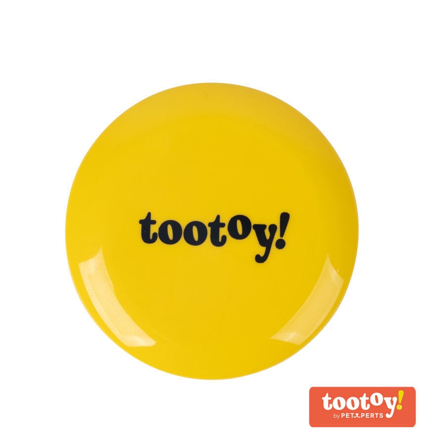Tootoy! Flying disc Yellow Frisbee Amarillo para perros, , large Imagen numero 1