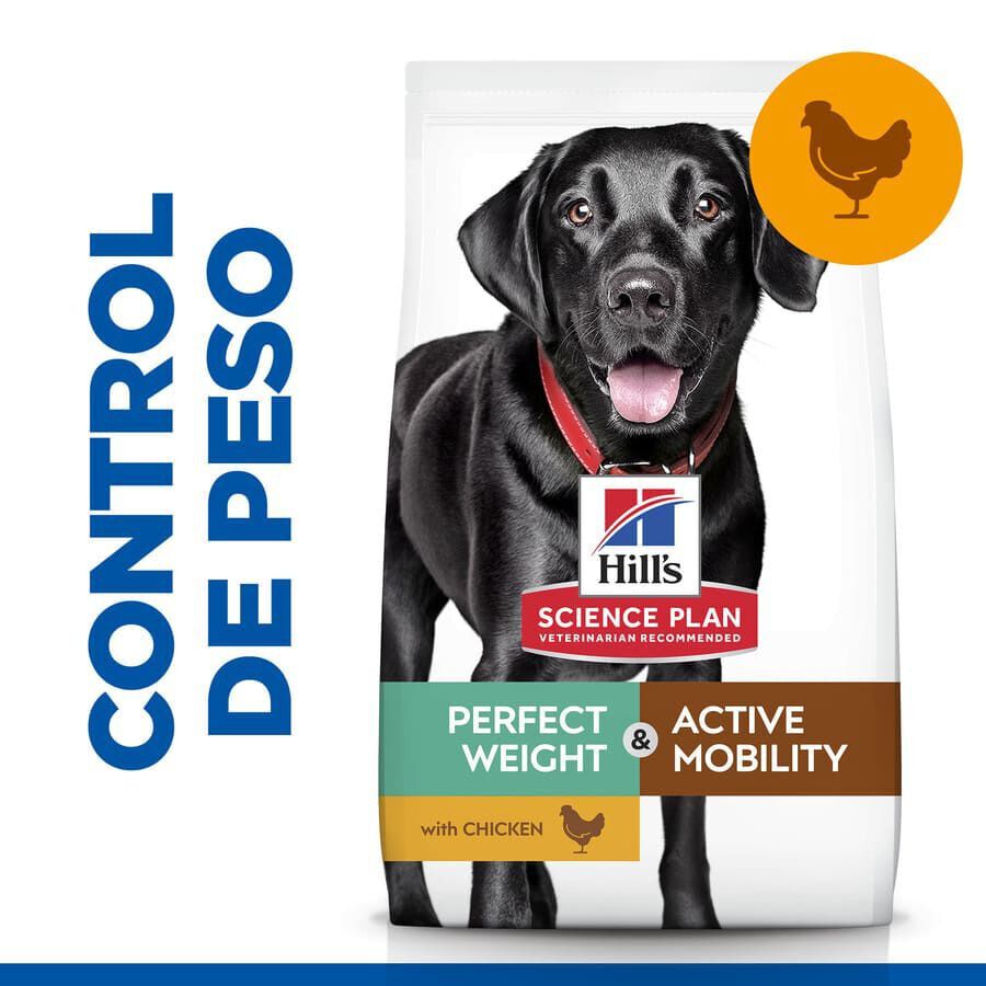 12 kg Hill's Science Plan Perfect weight y Active Mobility pollo pienso para perros grandes, , large indicador imagen numero 2