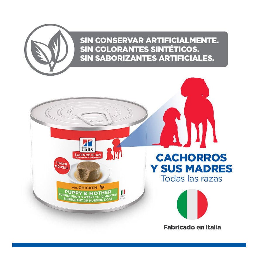 200 g Hill's Science Plan Puppy&Mother Mousse de Pollo lata para perros, , large indicador imagen numero 5
