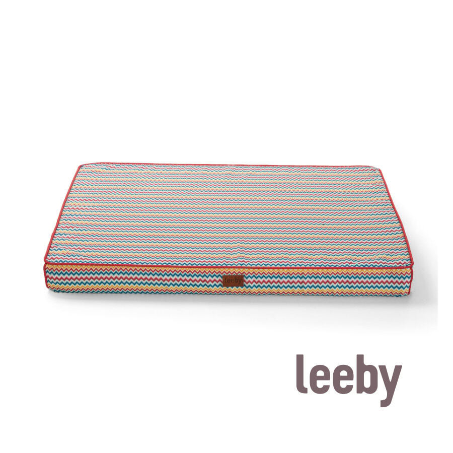 Leeby colch&oacute;n viscoel&aacute;stico colorido para perros