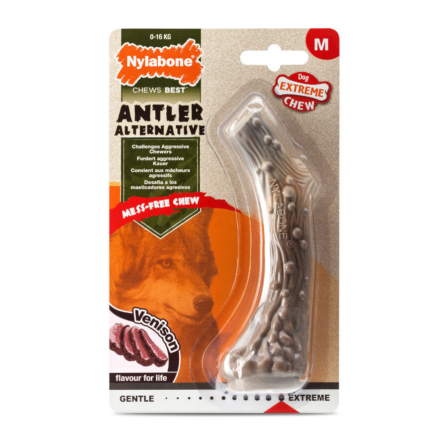 Nylabone Antler Alternative hueso mordedor de nylon para perros, , large indicador imagen numero 3