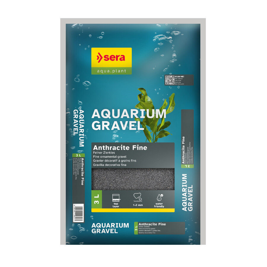 Sera Anthracite Grava Negra para acuarios, , large indicador imagen numero 1