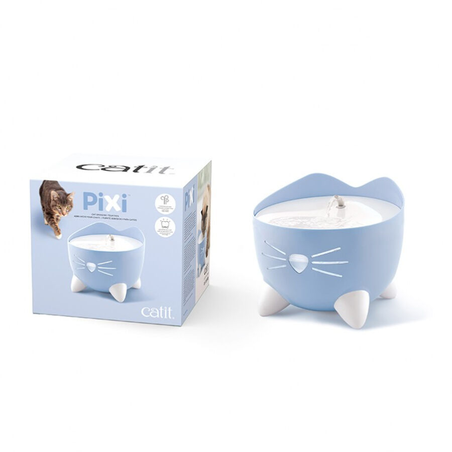 Catit PIXI Azul Bebedero Fuente para gatos, , large indicador imagen numero 1