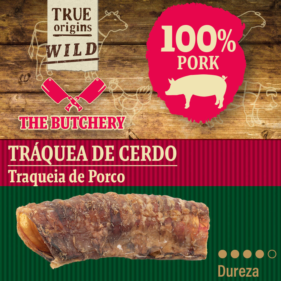 Pack 5 uds. True Origins Wild Tr&aacute;quea Cerdo Snack para perros, , large Imagen numero 4