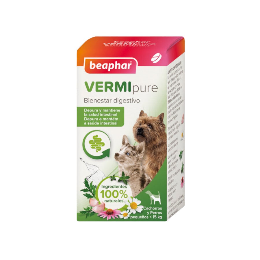 Beaphar Vermipure Repelente Interno Natural en comprimidos para perros peque&ntilde;os y cachorros