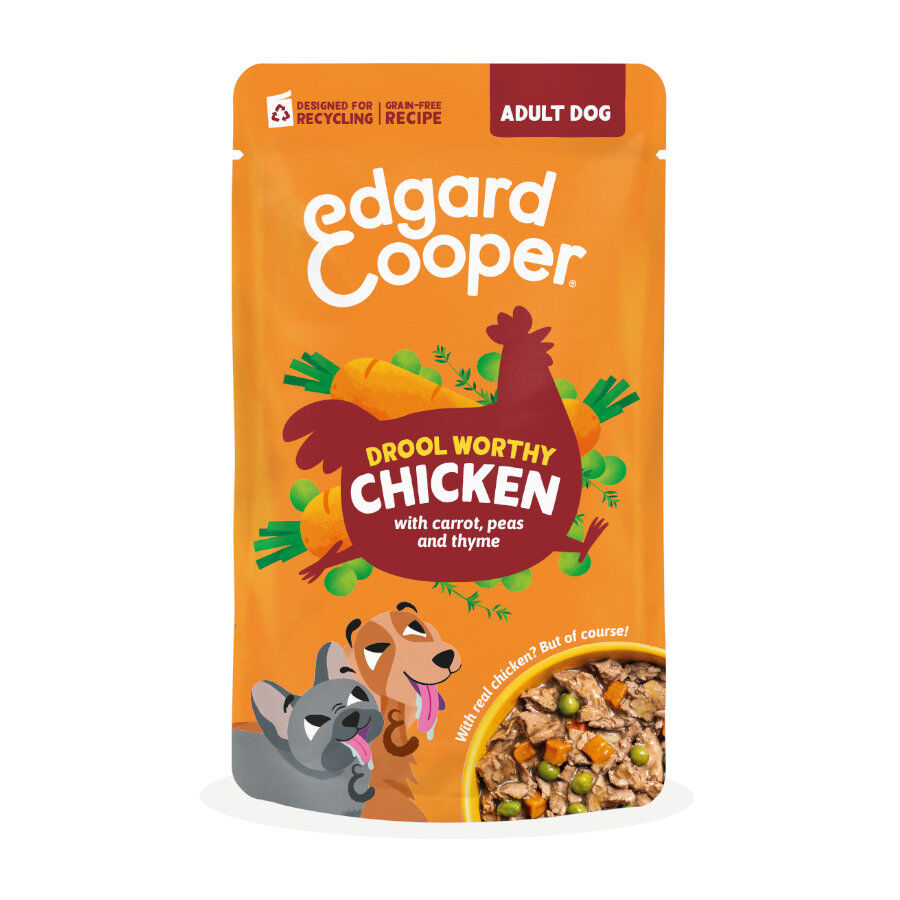 150 g Edgard & Cooper Adult Grain Free Pollo sobre para perros, , large indicador imagen numero 1