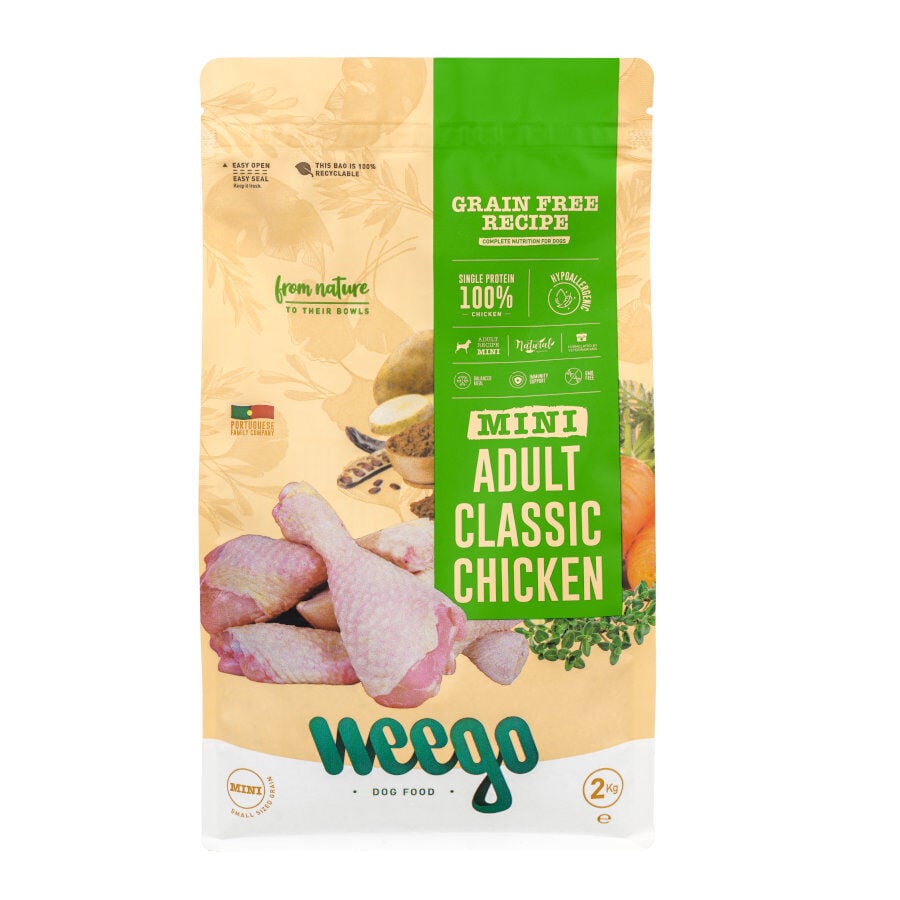 Weego Grain Free Mini Adult Classic Pollo pienso para perros, , large indicador imagen numero 1