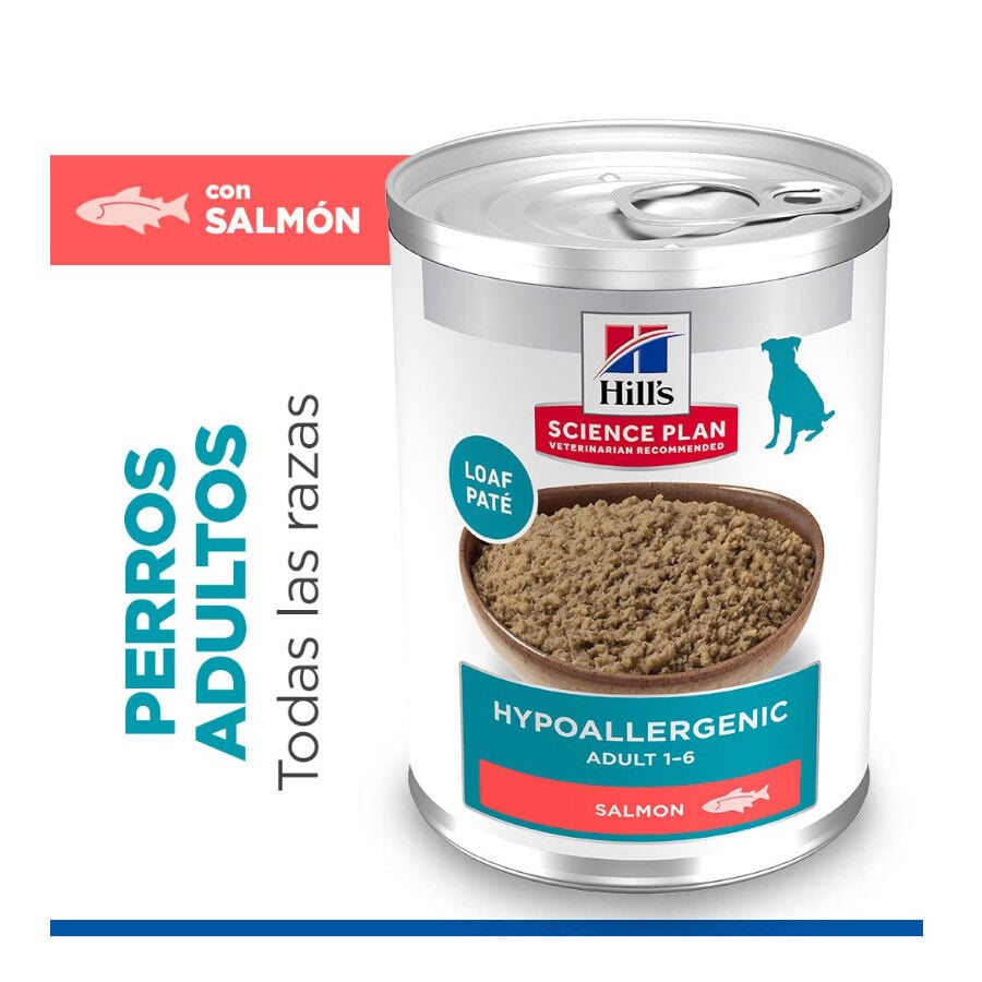363 g Hill's Science Plan Hypoallergenic Alimento H&uacute;medo con Salm&oacute;n para Perros Adultos, , large indicador imagen numero 2