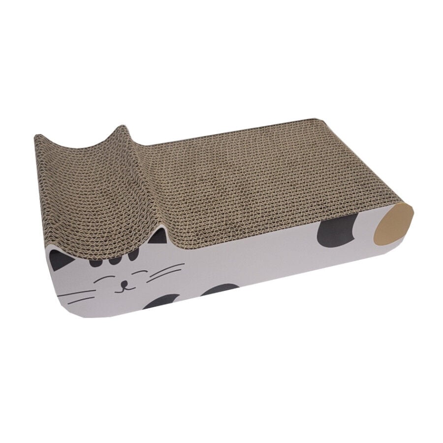 Leeby Kira tabla rascador de cart&oacute;n blanco para gatos, , large Imagen numero 1