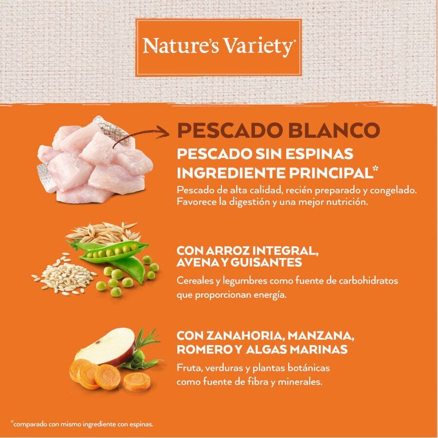 12 kg Nature's Variety Healthy Grains Adult Medium Maxi Pescado Blanco pienso para perros, , large indicador imagen numero 3