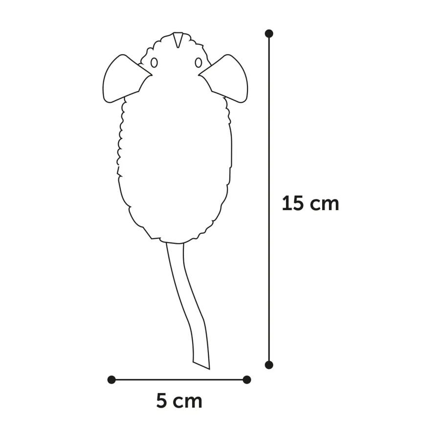 Flamingo Rat&oacute;n de Peluche con Sonido para gatos, , large indicador imagen numero 4