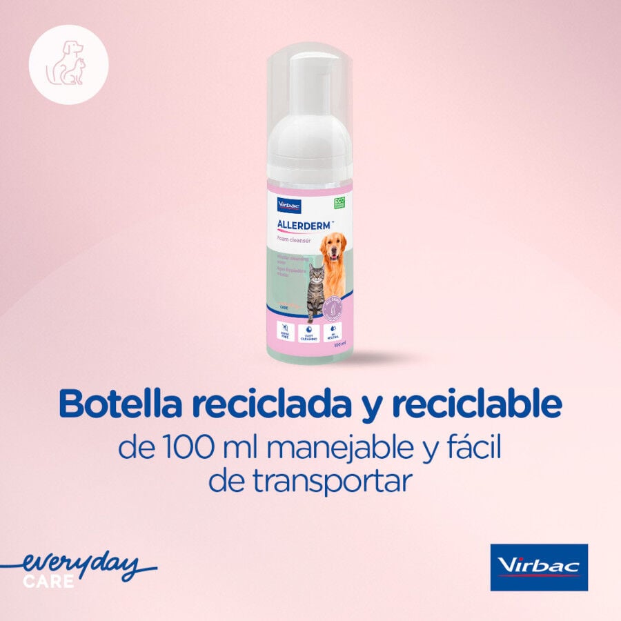 100 ml Virbac Allerderm Foam Cleanser Espuma Limpiadora para perros, , large indicador imagen numero 10